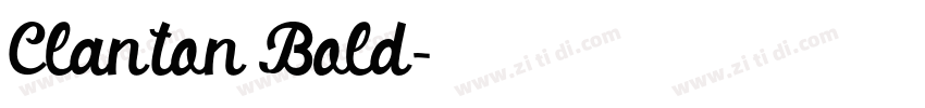 Clanton Bold字体转换